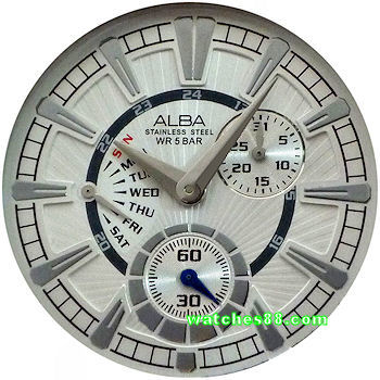 ALBA Sign-A Collection Multi-hand Calendar AQ7043