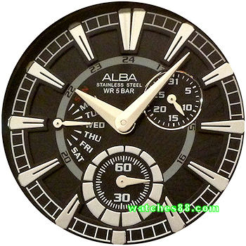 ALBA Sign-A Collection Multi-hand Calendar AQ7045