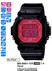 Casio Baby-G World Time Colors series BG-5601-1DR