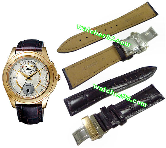 CITIZEN 21mm Genuine Leather Strap for BU0003-02P Code: 59-S51617 Color : Brown