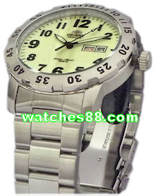 Orient original 22mm solid stainless steel bracelet for CEM7A001B, CEM7A002R & Etc. Code: QPDEAM