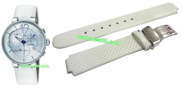 CITIZEN Original Genuine Leather Strap for FB1200-00A Code: 59-S52023 Color : White 