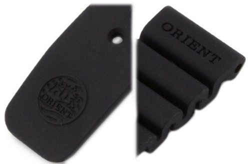 ORIENT 24mm genuine rubber strap for 200m M-force & etc Code: VDEVKSB Color: Black