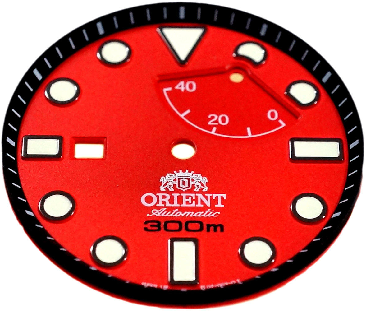 Genuine ORIENT Dial for Saturation Professional Diver's 300M EL02003H Code: EL02-003HBST Color: Red
