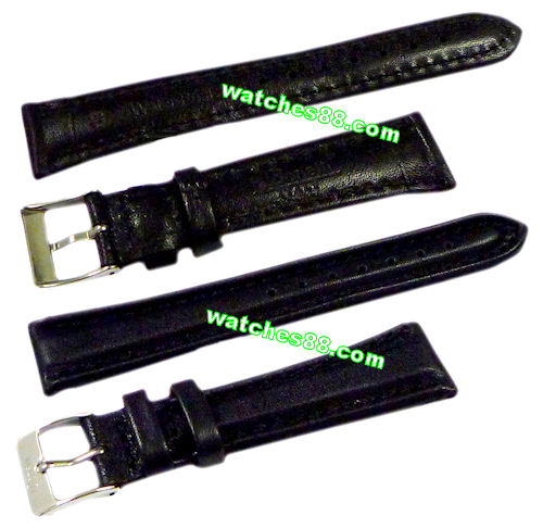 19mm Genuine Leather Strap – Black Color Code: HGX8369-19