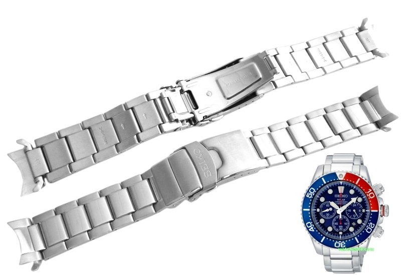 watches88. Seiko 20mm Solid Stainless Steel Bracelet for SSC015, SSC017,  SSC019, SSC021 & etc. Code: M0ES327J0