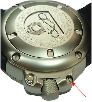 Citizen Genuine Parts - Titanium screw for Citizen Promaster NH6930-09F Code: 399-00114 