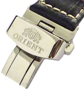 ORIENT 20mm genuine leather Color: Black Code: QUDCMD