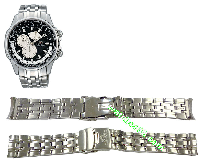 Orient original 22mm solid stainless steel bracelet for CEY04002B, CEY04005B & Etc. Code: QPDCMZ