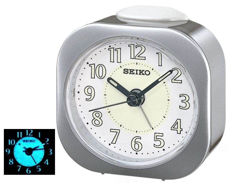 Watches88 Seiko Lumibrite Alarm Clock, Seiko Battery Alarm Clock