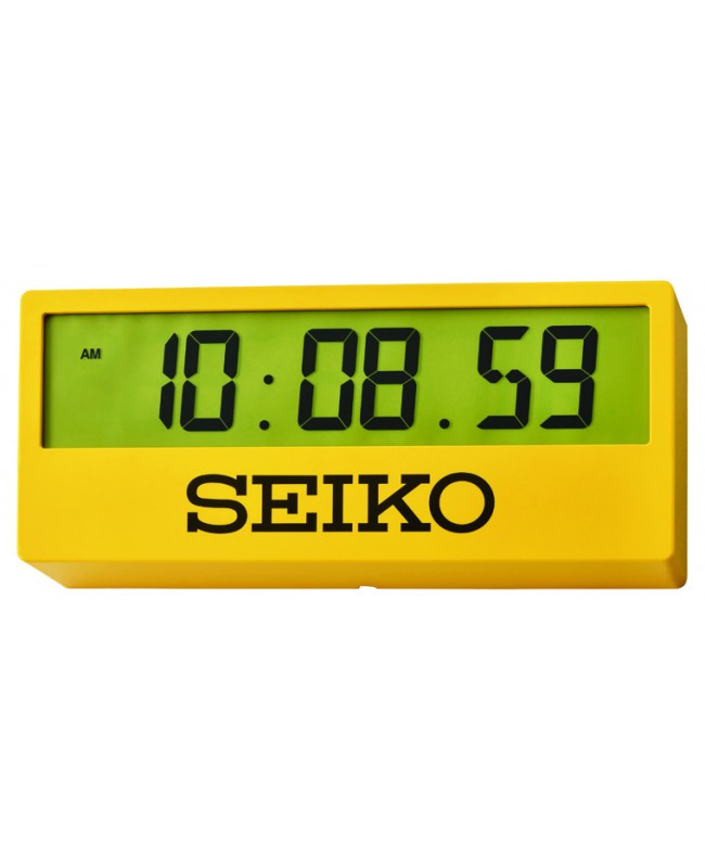 SEIKO Digital Clock Yellow QHL073Y