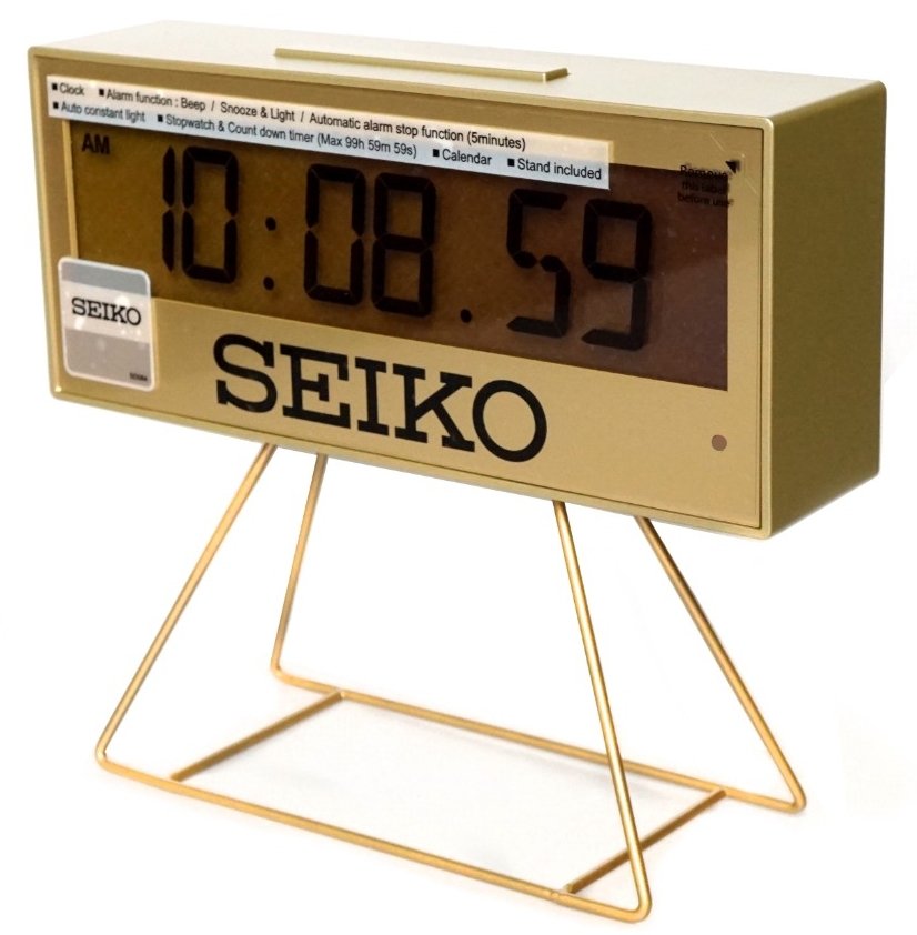 Watches88 Seiko Golden Edition Digital, Auto Alarm Clock