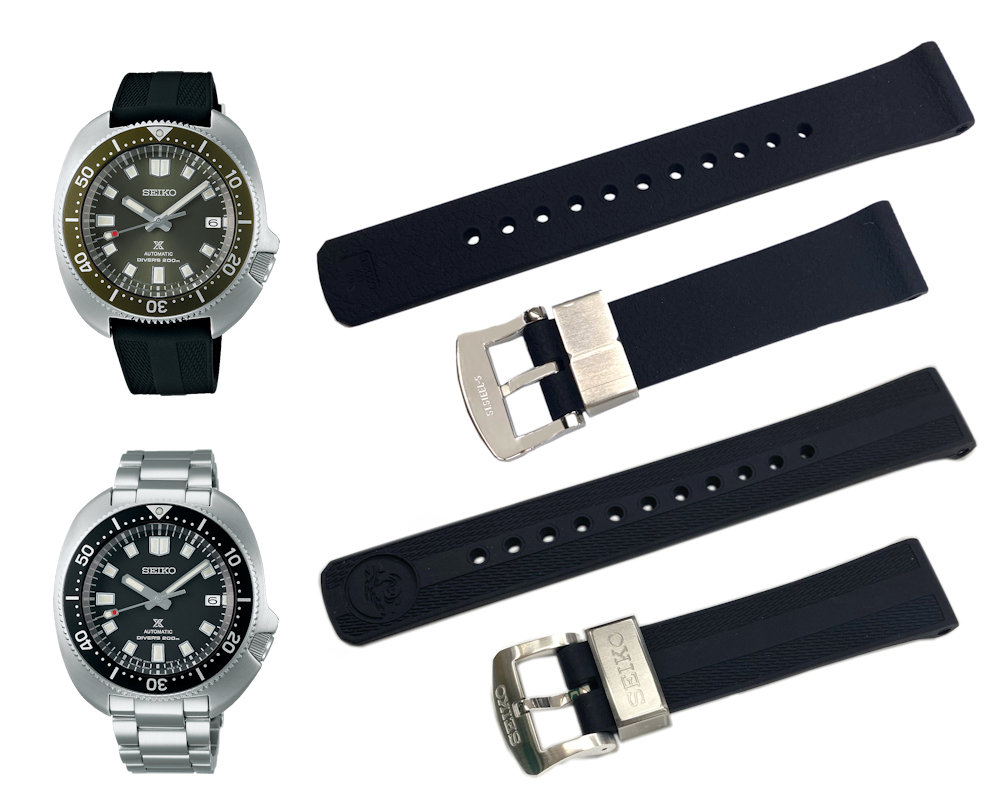 SEIKO 20mm Genuine Silicone Diver's Strap for Captain Willard SPB153J1 Code: R03E011J0 Color: Black