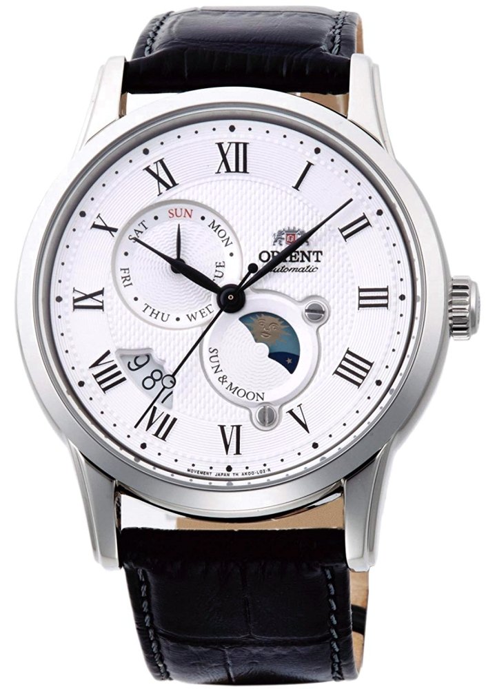 watches88. ORIENT Sun Moon Classic Automatic Sapphire Collection RN AK0005S AK00002S