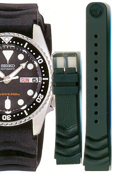 SEIKO 20mm Diver rubber strap V- type for SKX013, SKX023,  SKX025 etc. Code: 4FV9JZ