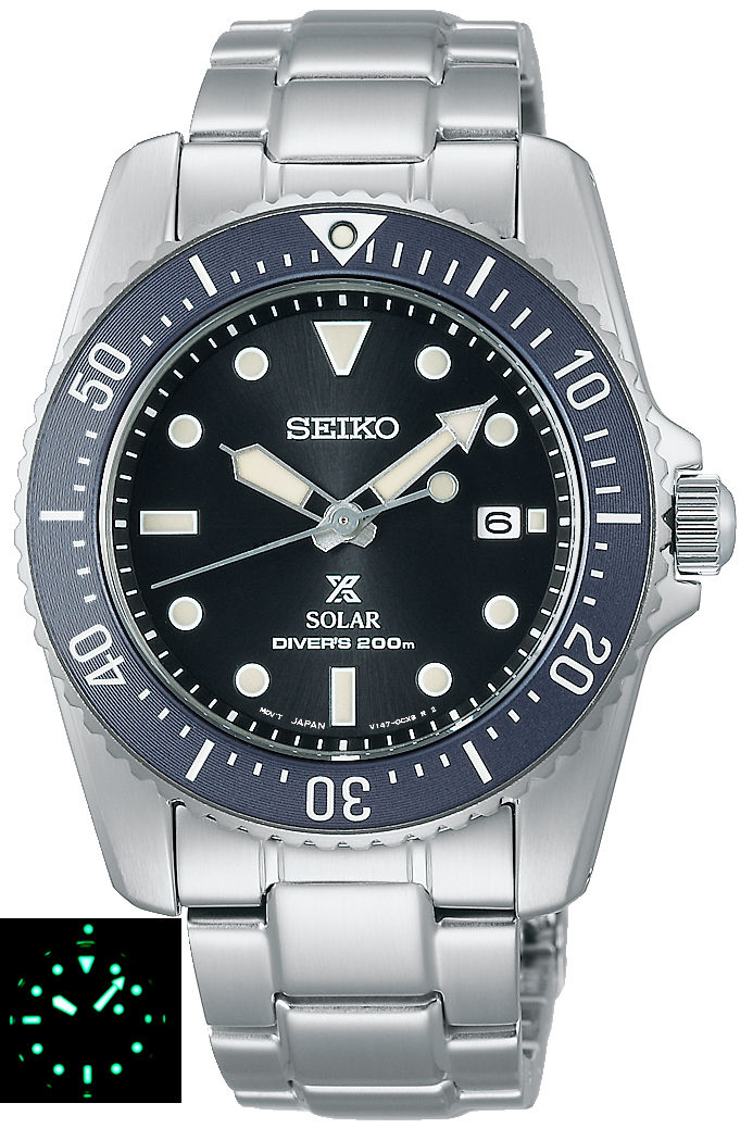 watches88. SEIKO PROSPEX Solar Mid Size Diver's 200M SNE569P1