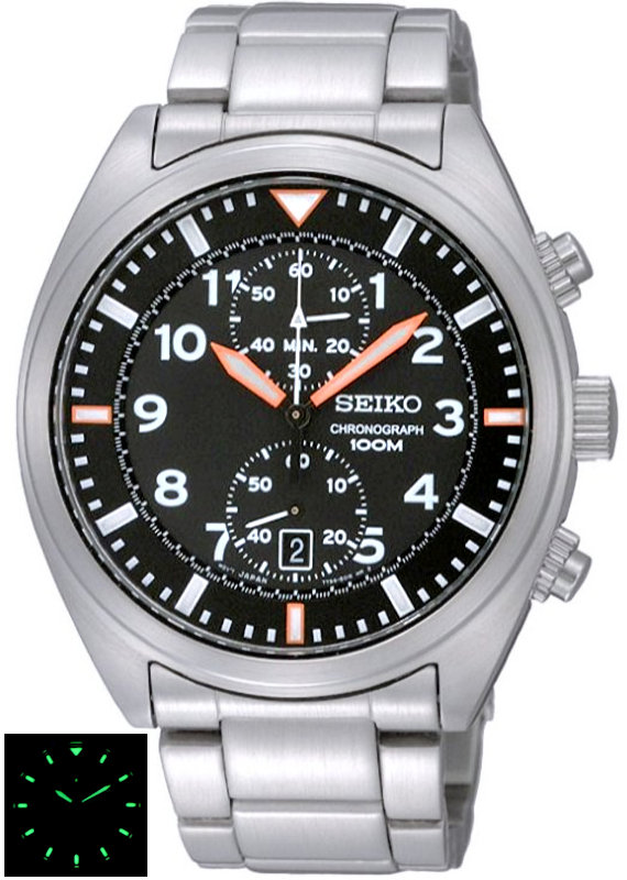 watches88. Seiko Military 100M Chronograph SNN235P1