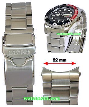 SEIKO 22mm Solid Stainless Steel Bracelet for SNZF15, SNZF17 Code: 300F1JM-L