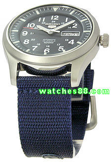 Seiko 22mm Genuine Nylon Strap for SNDA20, SNDA21, SNDA23, SNDA25, SNDA57, SNZG07, SNZG09, SNZG11, SNZG13, SNZG15 & etc. Color: Blue Code: 4A215JL