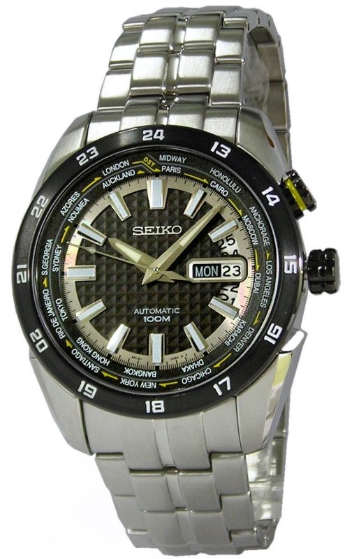 watches88. SEIKO Superior World Timer 100M Automatic SRP037K1