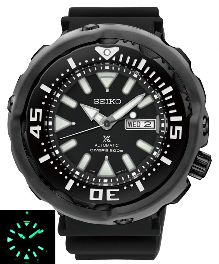 SEIKO PROSPEX Black Tuna Diver's 200m  SRPA81K1
