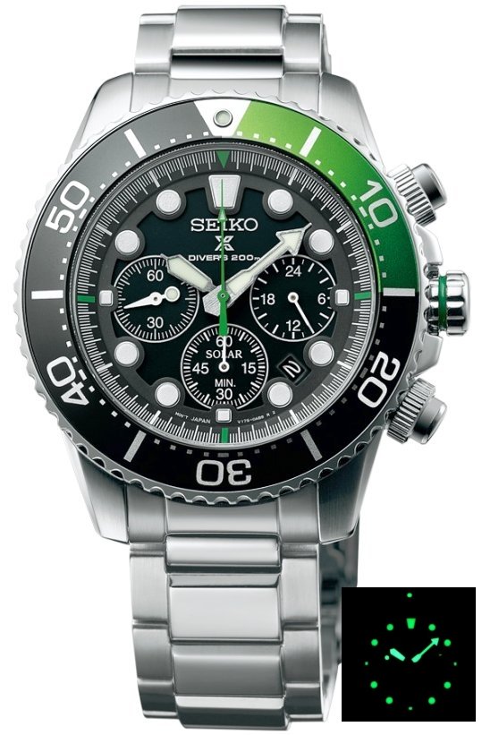 overtale favor overførsel watches88. SEIKO PROSPEX SOLAR Chronograph Diver's 200m SSC615P1