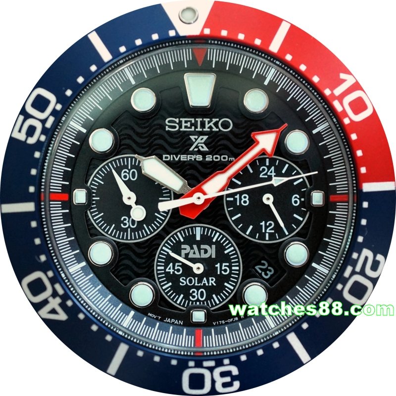 watches88. SEIKO PROSPEX SOLAR PADI Chronograph Diver's 200m SSC785P1