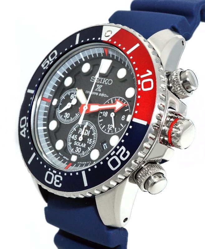 seiko prospex sea padi solar powered chronograph diver's watch ssc663p1