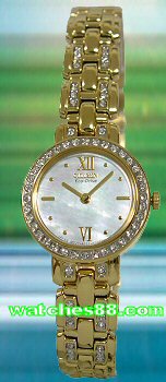 CITIZEN Eco-Drive Ladies Crystal Collection EW9142-70D