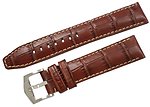 Rochet ( ZRC )  22mm INDIANA Calf Alligator grained Lather Strap Colde 5590804 Color : Tan